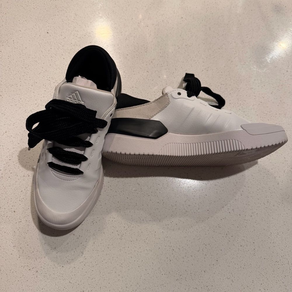 Adidas Court Funk White Black Platform Court Sneakers Womens 6.5 Y2K Streetwear
